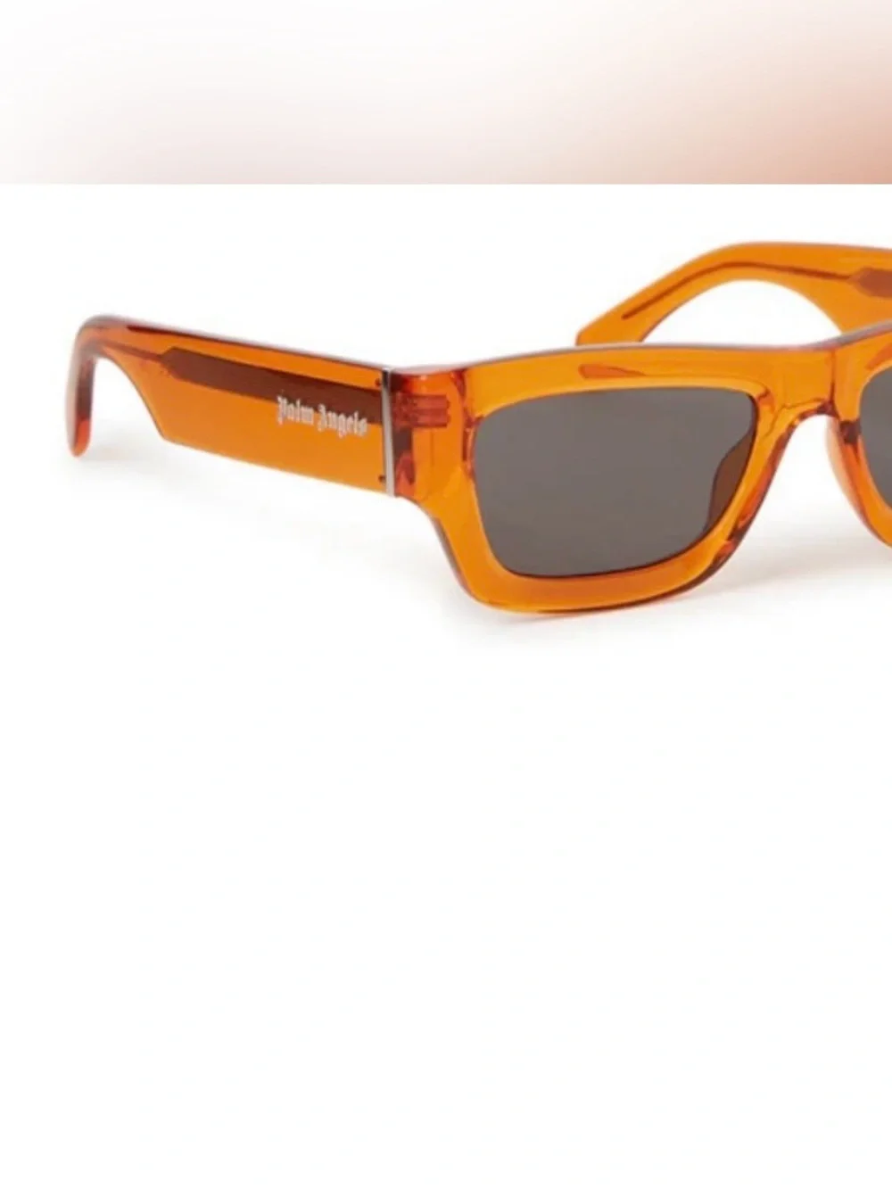 Palm Angels Orange Rectangular Sunglasses Unisex (NWT)